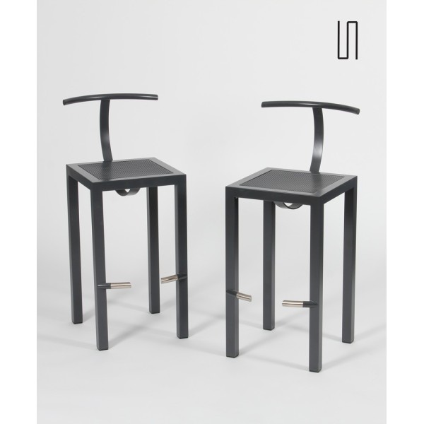 Pair of Sarapis stools by Starck for Driade, 1986 - French design