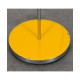 Table lamp in yellow metal by Josef Hurka for Lidokov, 1960s - Eastern Europe design