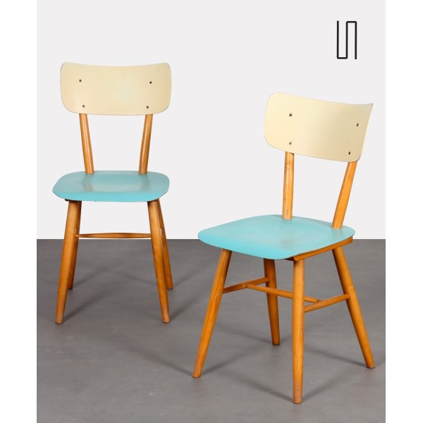 Paire de chaises pour l'éditeur tchèque Ton, 1960 - Design d'Europe de l'Est