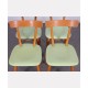 Suite de 4 chaises vertes éditées par Ton, vers 1960 - Design d'Europe de l'Est