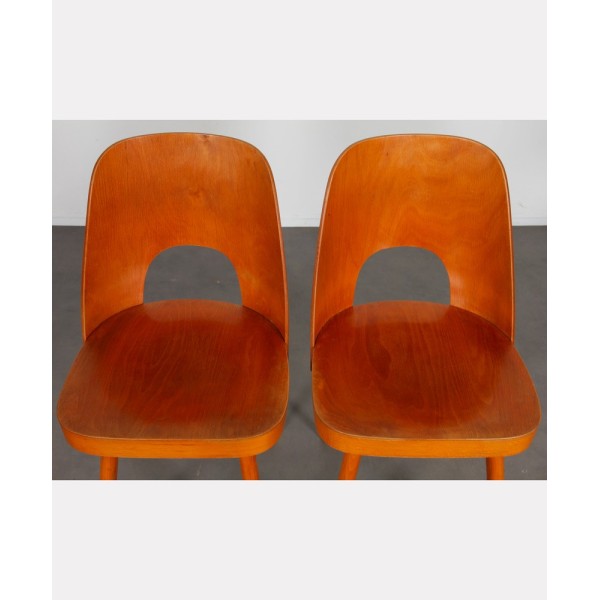 Suite de 4 chaises vintage par Oswald Haerdtl pour Ton, 1960 - Design d'Europe de l'Est