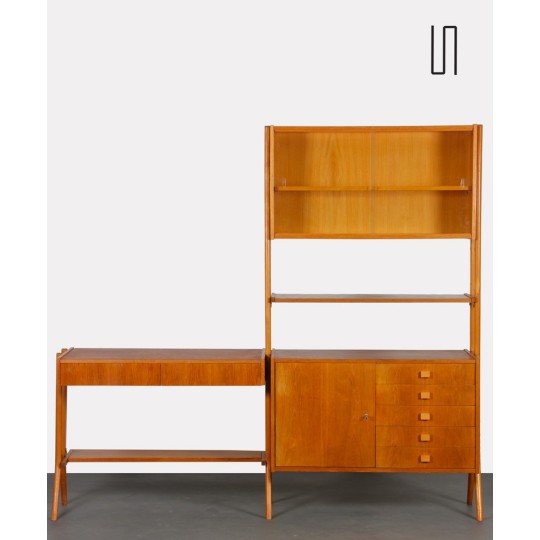 Vintage wooden wall unit by Frantisek Jirak, circa 1960