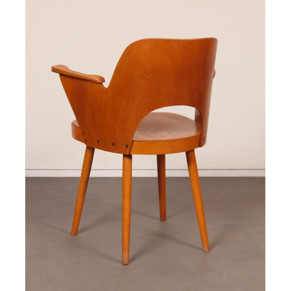 Wooden armchair by Lubomir Hofmann, 1960 - Eastern Europe design