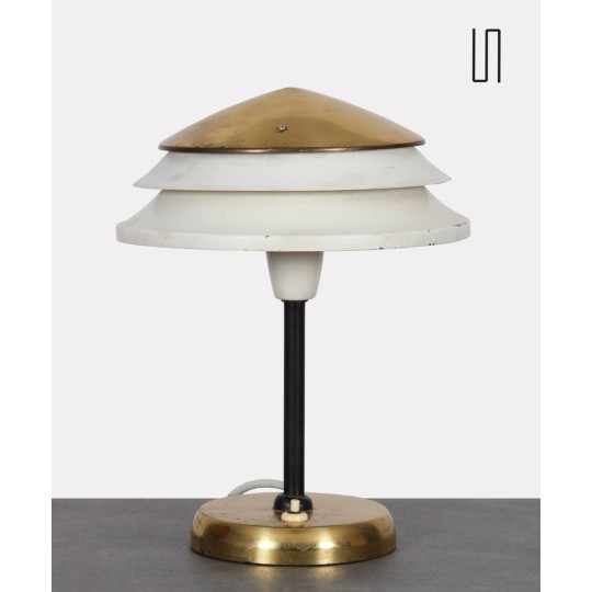 Lampe vintage en métal éditée par Zukov, 1950 - Design d'Europe de l'Est