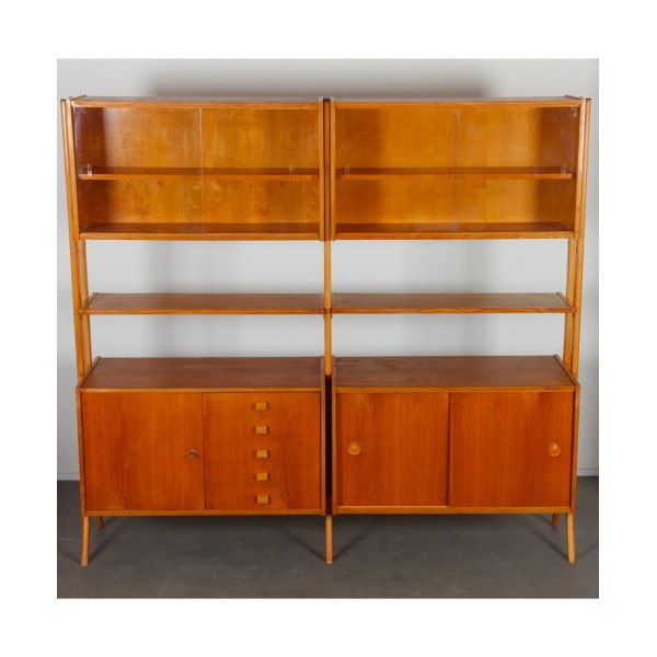 Vintage wall unit by Frantisek Jirak for Tatra Nabytok, 1960s - Eastern Europe design