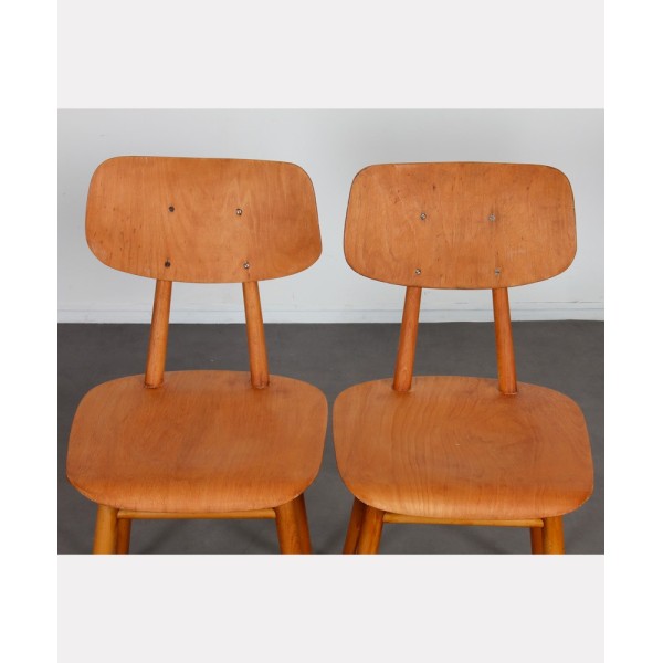 Suite of 4 chairs produced by Ton, 1960 - Eastern Europe design