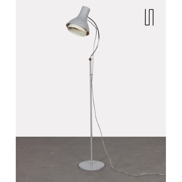 Vintage metal floor lamp by Josef Hurka for Napako, 1960s - Eastern Europe design