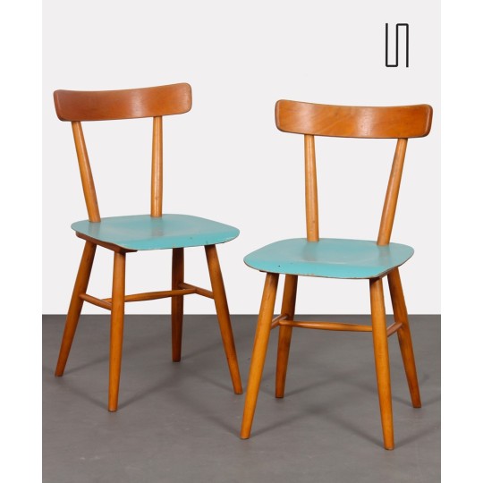 Paire de chaises éditées par Ton, 1960 - Design d'Europe de l'Est