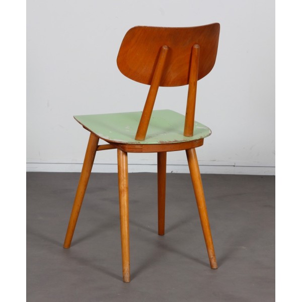 Pair of green chairs for Ton, 1960s - Eastern Europe design