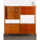 Vintage oak wall unit, Czech design from the 1970s - Eastern Europe design