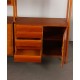 Vintage oak wall unit, Czech design from the 1970s - Eastern Europe design