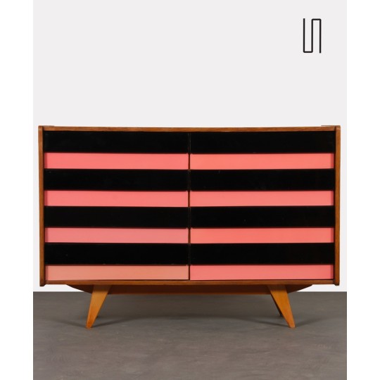 Vintage pink chest of drawers by Jiri Jiroutek, model U-453, 1960s