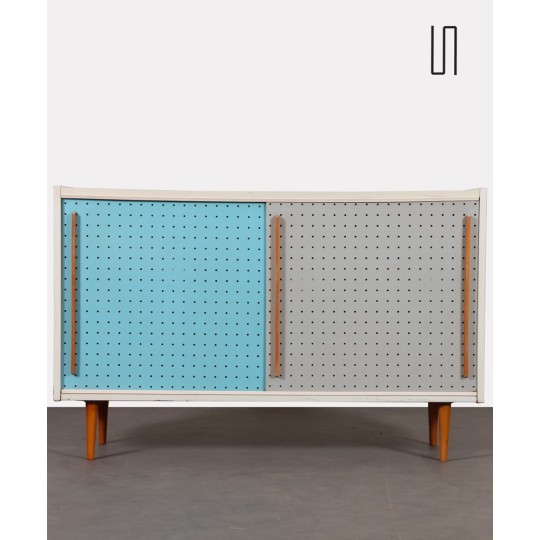 Commode bleue et blanche, éditée par Drevopodnik Brno, 1960