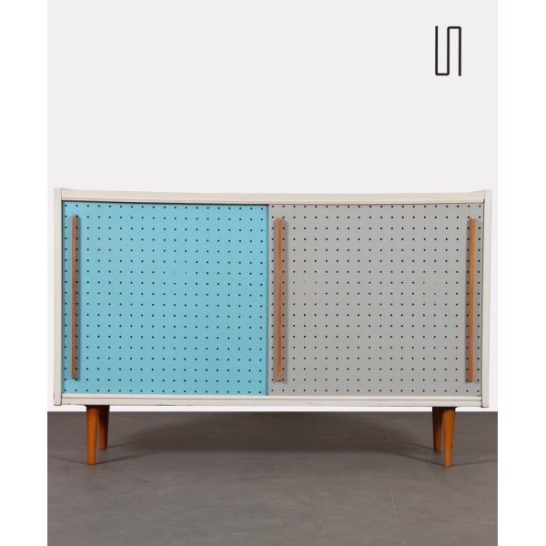 Commode bleue et blanche, éditée par Drevopodnik Brno, 1960 - Design d'Europe de l'Est