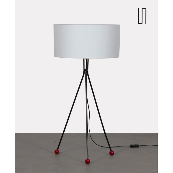 Large metal table lamp from the 1970s - 