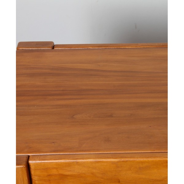 Solid elm desk edited by Maison Regain, 1980s - French design