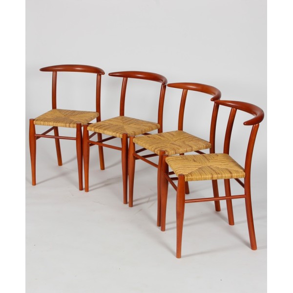 Suite de 4 chaises Tessa Nature par Philippe Starck pour Driade, 1989 - 