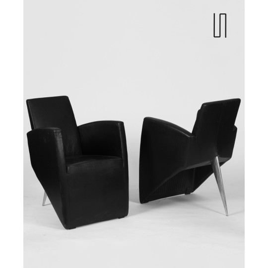 Paire de fauteuils J série Lang par Philippe Starck pour Driade, 1987