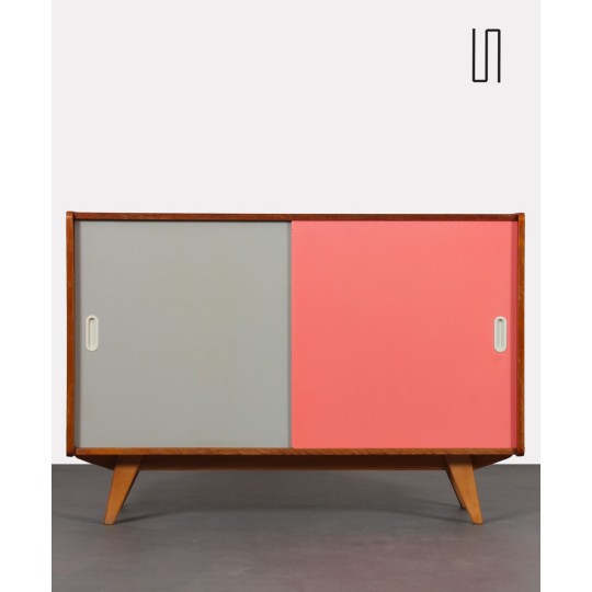 Pink and white dresser by Jiri Jiroutek, model U-452 circa 1960s - Eastern Europe design