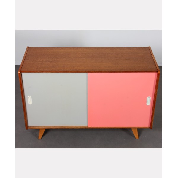 Pink and white dresser by Jiri Jiroutek, model U-452 circa 1960s - Eastern Europe design