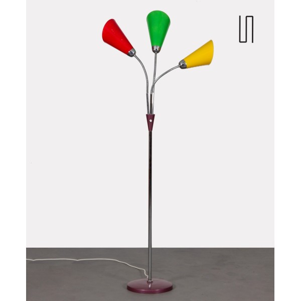 Vintage metal floor lamp by Lidokov, circa 1960 - Eastern Europe design