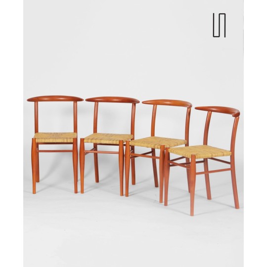 Suite de 4 chaises Tessa Nature par Philippe Starck pour Driade, 1989