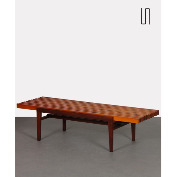 Table basse à lattes par František Mezulanik datant des années 1960 - Design d'Europe de l'Est