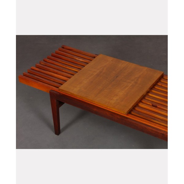 Table basse à lattes par František Mezulanik datant des années 1960 - Design d'Europe de l'Est