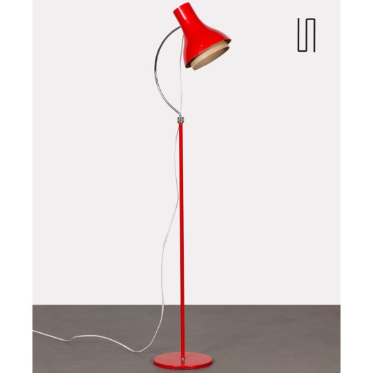 Vintage metal floor lamp by Josef Hurka for Napako, 1960s - Eastern Europe design