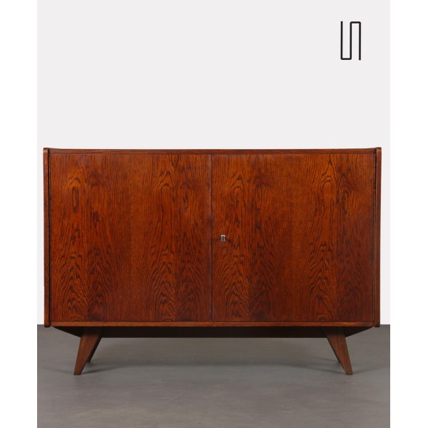 Dark oak chest by Jiri Jiroutek, model U-450 from the 1960s - Eastern Europe design