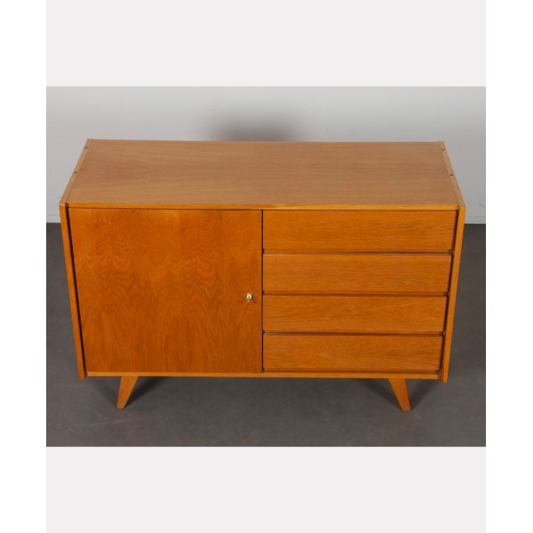 Vintage oak storage unit by Jiri Jiroutek, model U-458, 1960s - Eastern Europe design