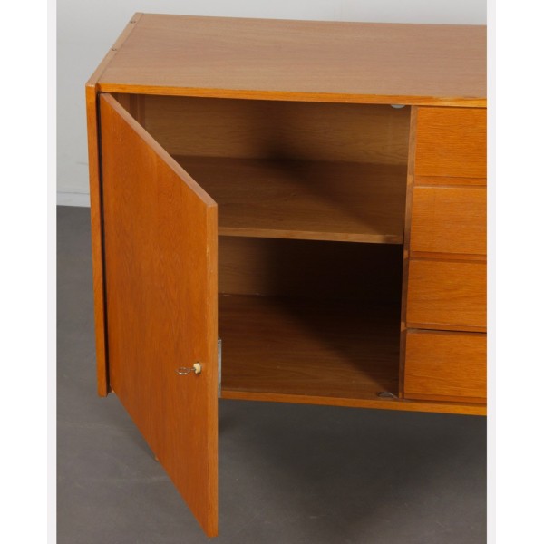 Vintage oak storage unit by Jiri Jiroutek, model U-458, 1960s - Eastern Europe design