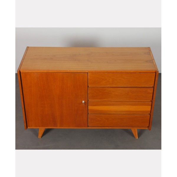 Vintage oak storage unit by Jiri Jiroutek, model U-458, 1960s - Eastern Europe design