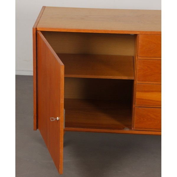 Vintage oak storage unit by Jiri Jiroutek, model U-458, 1960s - Eastern Europe design