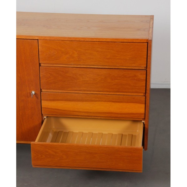 Vintage oak storage unit by Jiri Jiroutek, model U-458, 1960s - Eastern Europe design