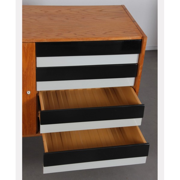 Vintage oak chest of drawers by Jiri Jiroutek, model U458, 1960s - 