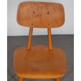 Pair of 2 wooden chairs produced by Ton, 1960s