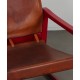 Vintage leather armchair by Mobring for Ikea, Diana model, 1970s - Scandinavian design