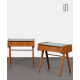 Pair of vintage night tables, wood and formica, 1970s - Eastern Europe design