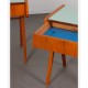 Pair of vintage night tables, wood and formica, 1970s - Eastern Europe design