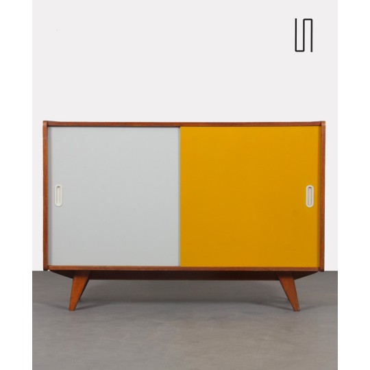 Yellow and white chest by Jiri Jiroutek, model U-452, circa 1960 - Eastern Europe design