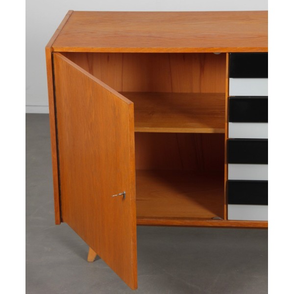 Vintage oak chest of drawers by Jiri Jiroutek, model U458, 1960s - 
