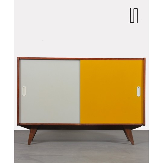 Commode jaune et blanche par Jiri Jiroutek, modèle U-452, 1960