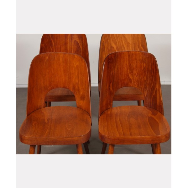 Suite de 4 chaises vintage par Oswald Haerdtl pour Ton, 1960 - Design d'Europe de l'Est