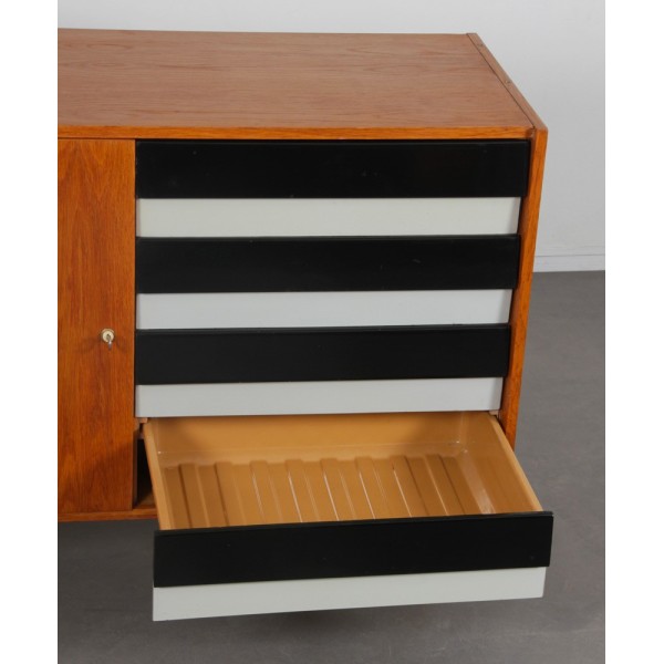 Vintage oak chest of drawers by Jiri Jiroutek, model U458, 1960s - 