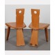 Pair of vintage wooden chairs circa 1960 - 