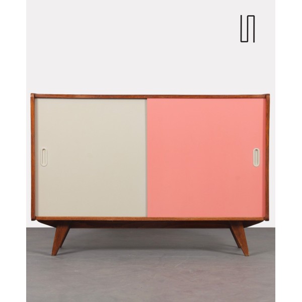Pink and white dresser by Jiri Jiroutek, model U-452 circa 1960s - Eastern Europe design