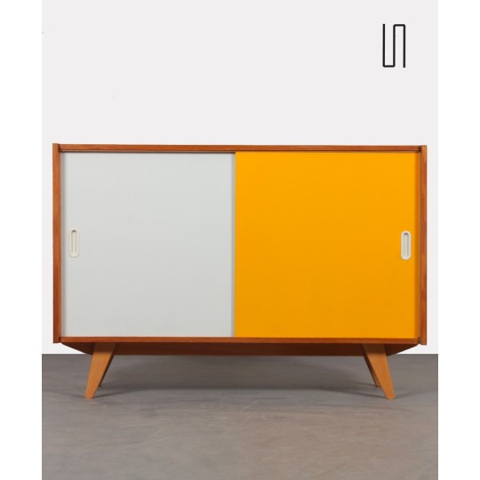 Yellow and white chest by Jiri Jiroutek, model U-452, circa 1960 - Eastern Europe design
