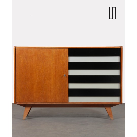 Vintage oak chest of drawers by Jiri Jiroutek, model U458, 1960s - 