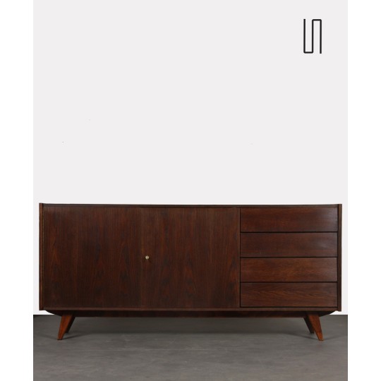 Grande commode en chêne foncé par Jiri Jiroutek, U-460, 1960 - 